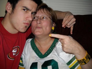 Yes, I live with two 49er's fans - but it doesn't reduce my Packer excitement! (c) Melanie Pruitt 2012